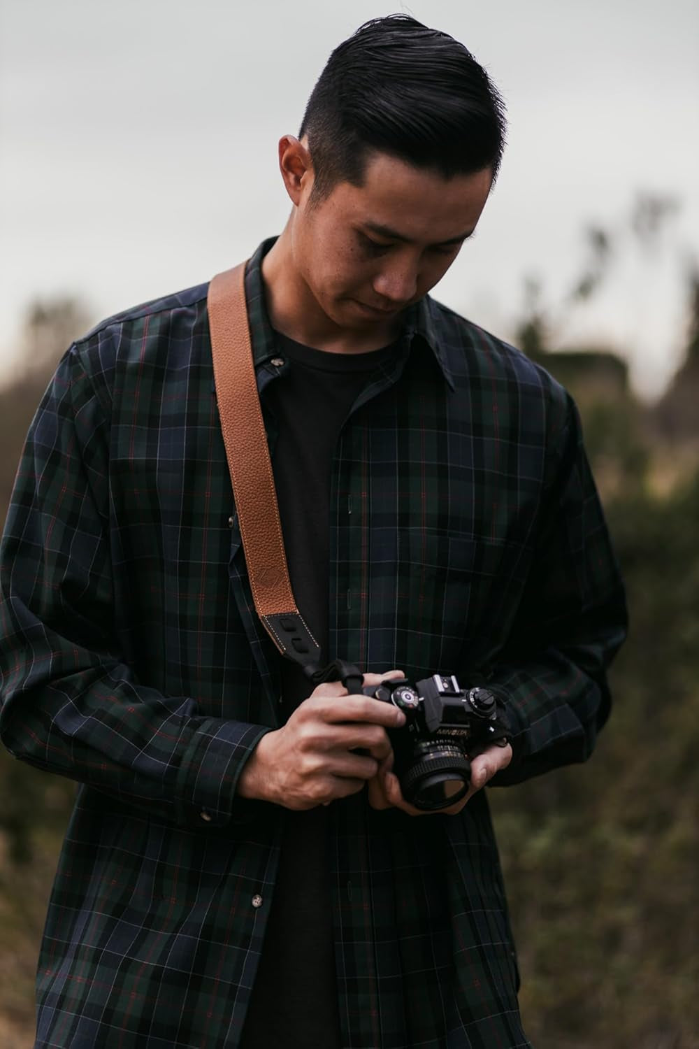 'S Tan Leather Camera Strap for DSLR or SLR Camera, DSLR Camera Strap. Camera Accessories. Canon Camera Strap. Nikon Camera Strap (Tan)